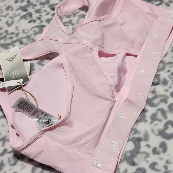 Under Armour Sports Bra Size XL D-DD Pink Medium support - Picture 4 of 13